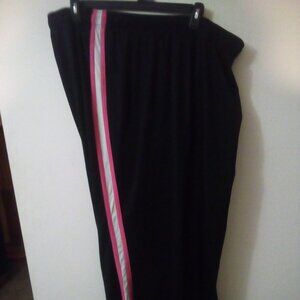 NEW YORK LAUNDRY 3X  BLACK WITH PINK AND WHITE SRIPE